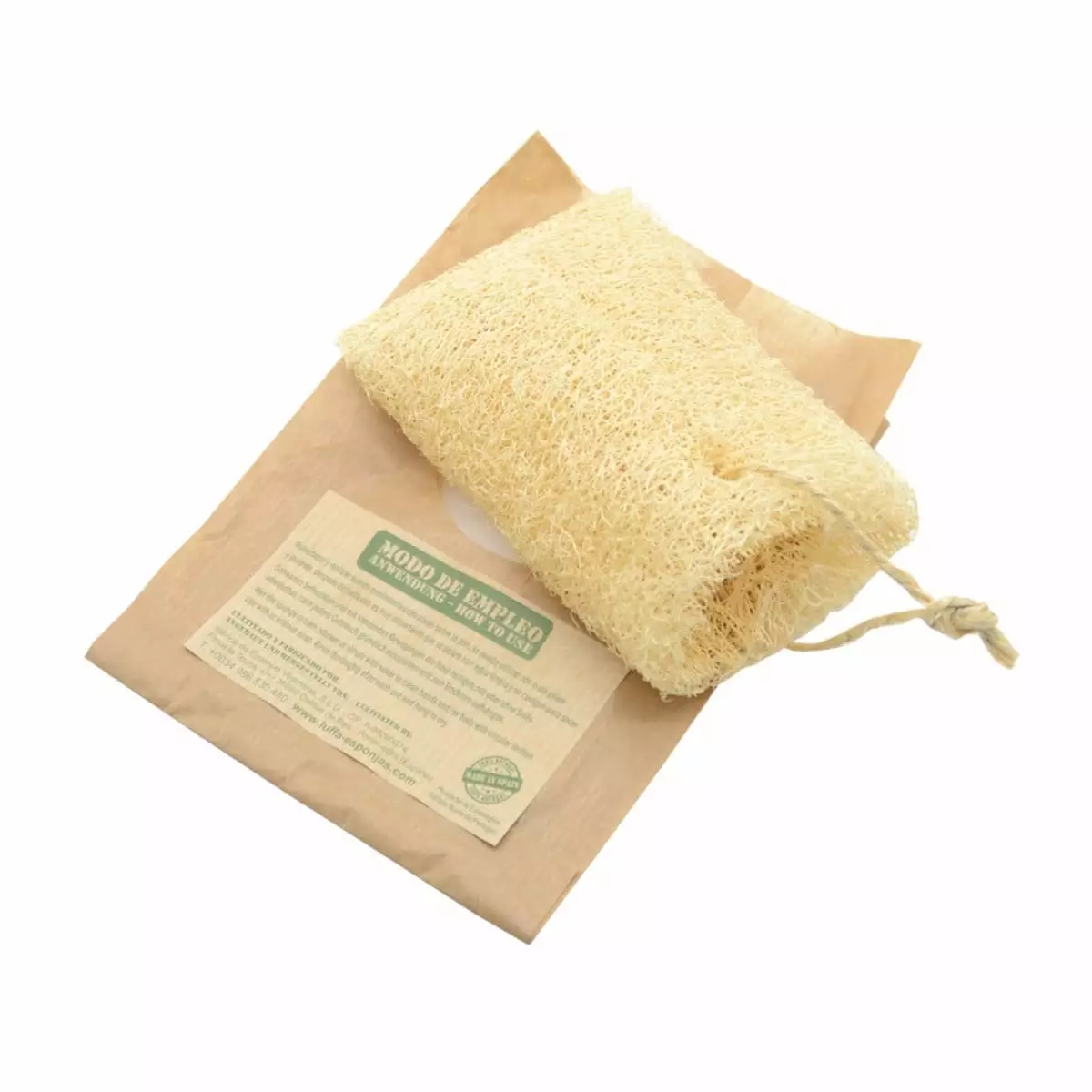 Estuche de luffa para jabones estandar y bolsa
