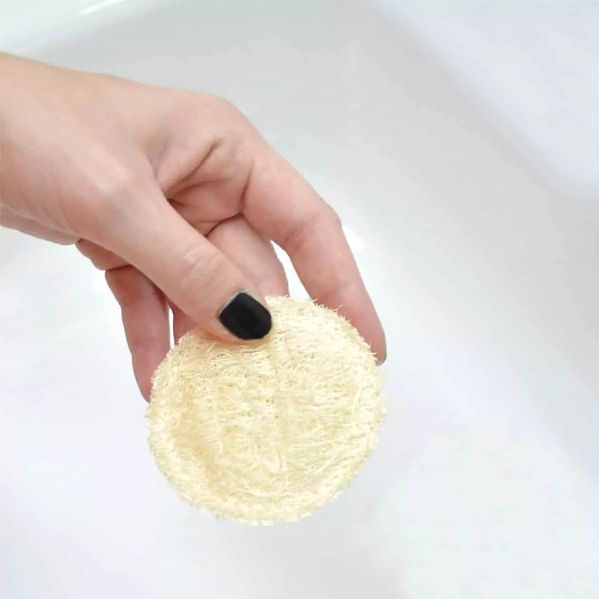 disco exfoliante facial de luffa