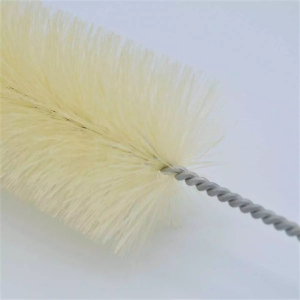 Cepillo ecológico para botellas con punta de lana