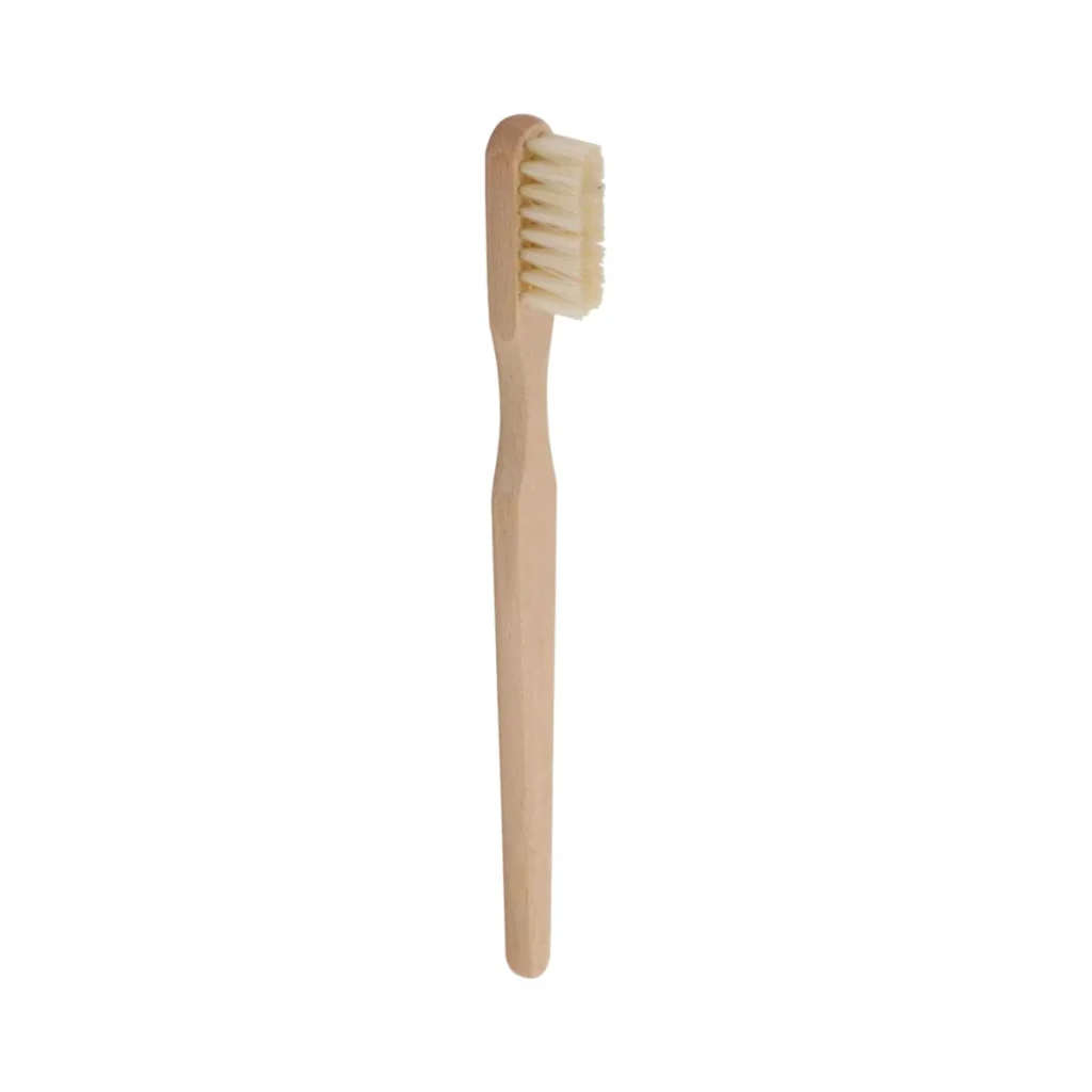 cepillo de dientes de madera para adultos de haya con cerdas naturales sin plastico