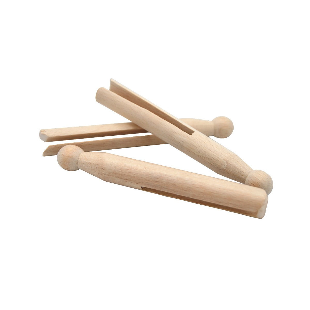 Pinza de madera Natural de 50 piezas, pinzas para ropa/medias de sellado,  Clip para bolsa