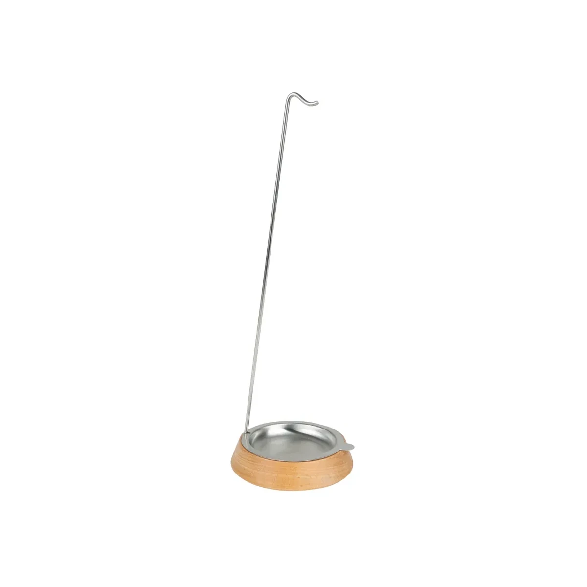 soporte de 30 cm de madera y acero para cepillo de vajilla