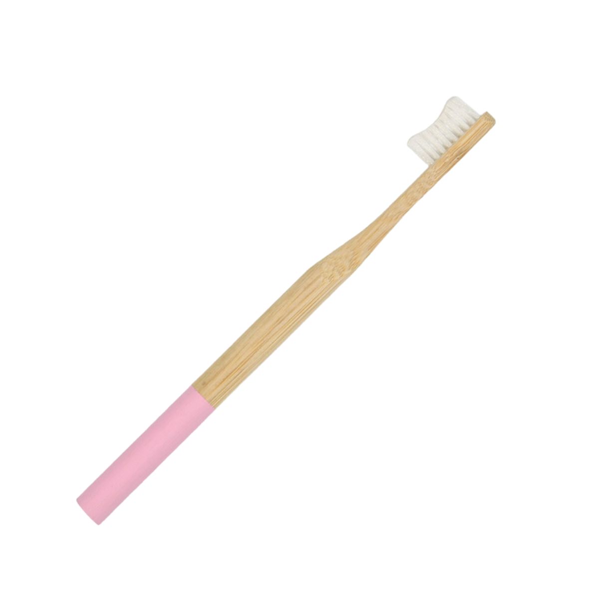 Cepilo de dientes de bambu adultos rosa marca