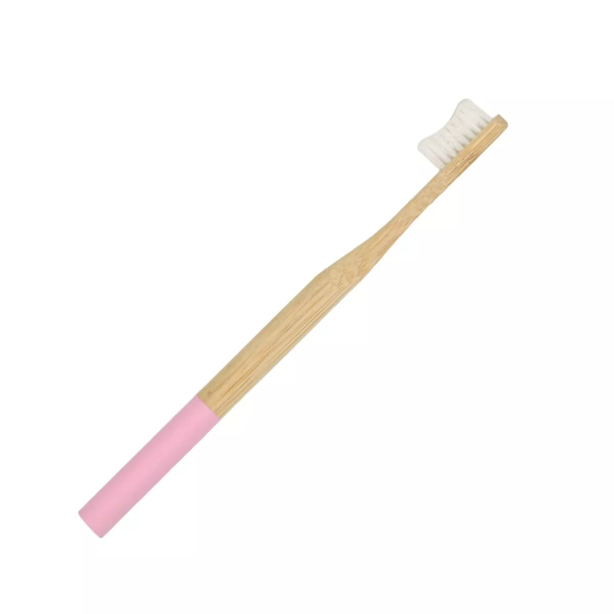 Cepilo de dientes de bambu adultos rosa marca