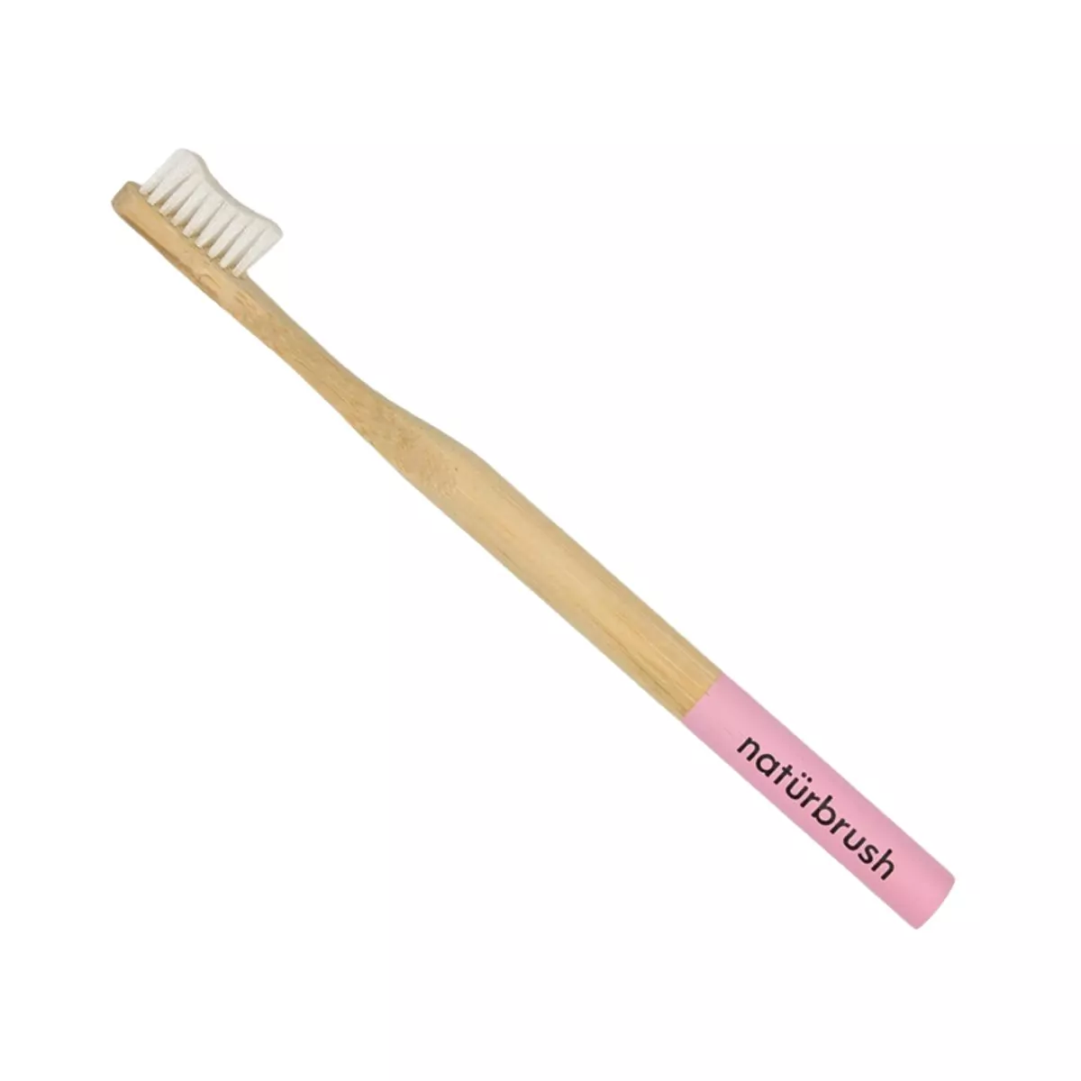 Cepilo de dientes de bambu adultos rosa marca