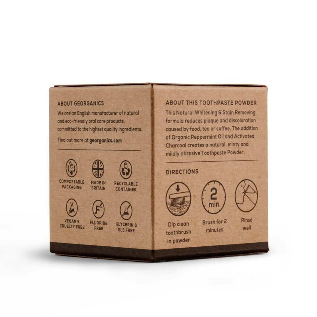 Polvo dental de Carbón Activado 60ml - Cero Residuo