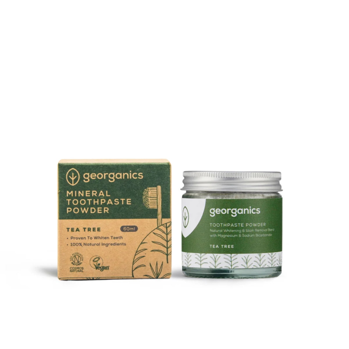 Polvo Blanqueador dental con Arbol de te 60ml