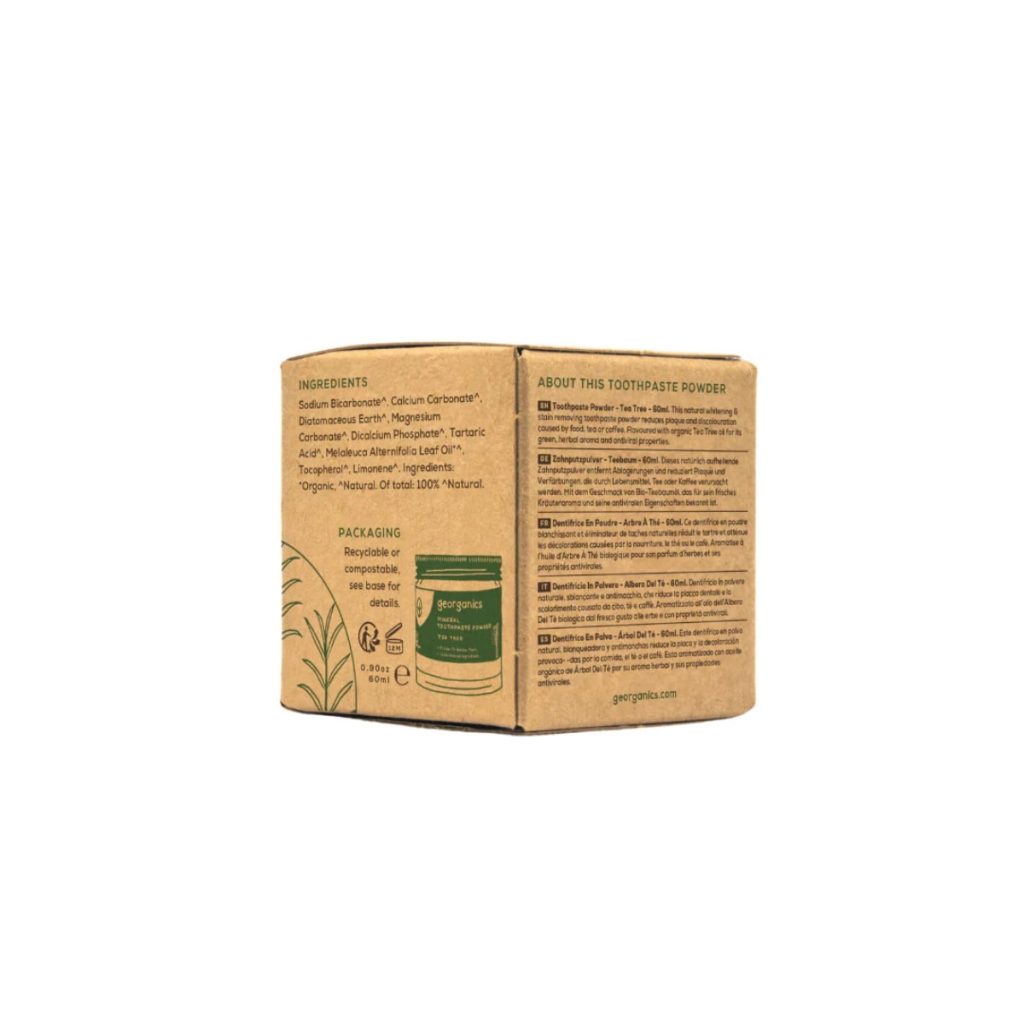Polvo Blanqueador dental con Arbol de te 60ml