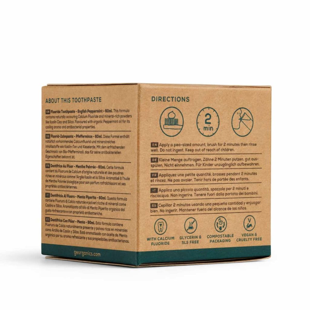 Pasta de dientes Fluor de Menta 60 ml