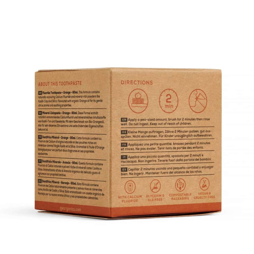 Dentifrico Fluor de Naranja 60 ml