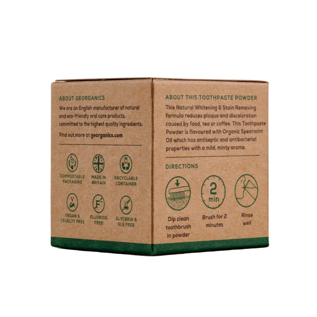 Pasta de Dientes en Polvo con Hierbabuena 60mL