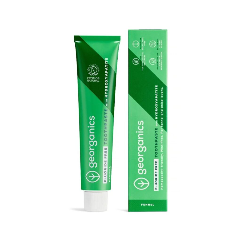 Pasta de dientes sin flúor sabor hinojo
