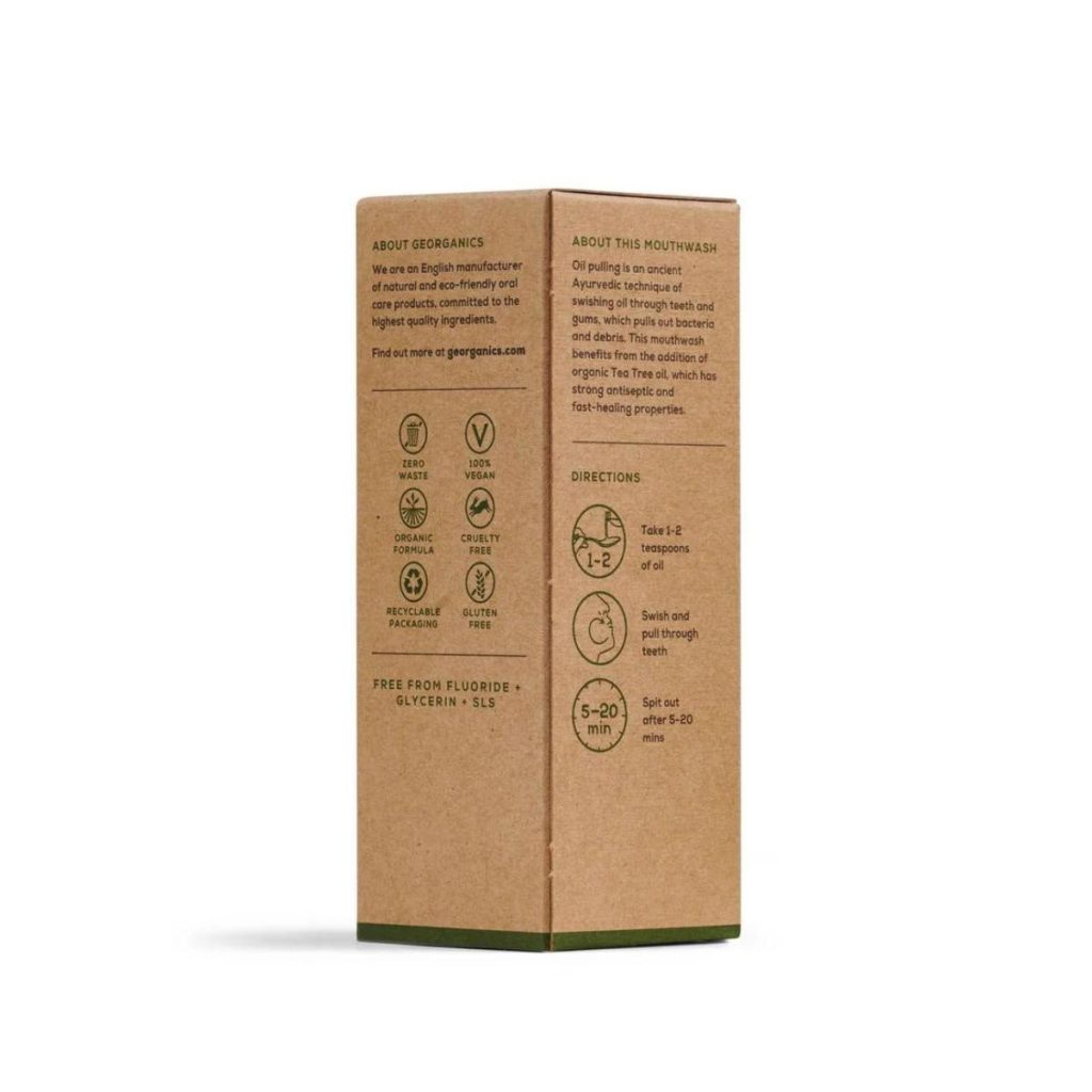 Oil pulling Árbol de té 100 ml trasera