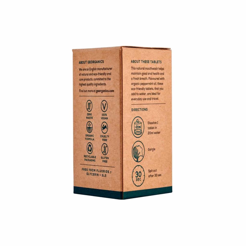 Enjuague bucal en pastillas de menta