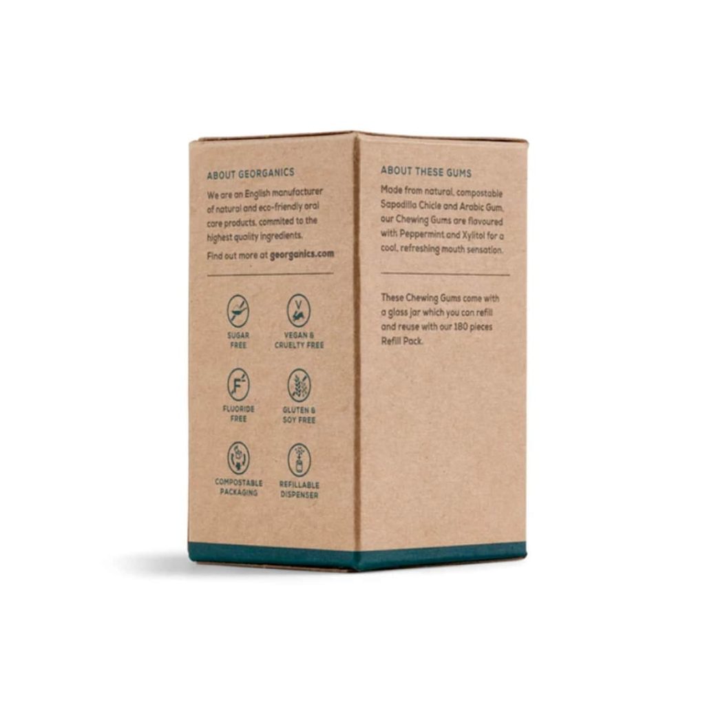Chicle organico de menta