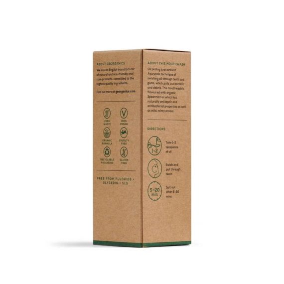 Oil pulling Hierbabuena 100 ml trasera