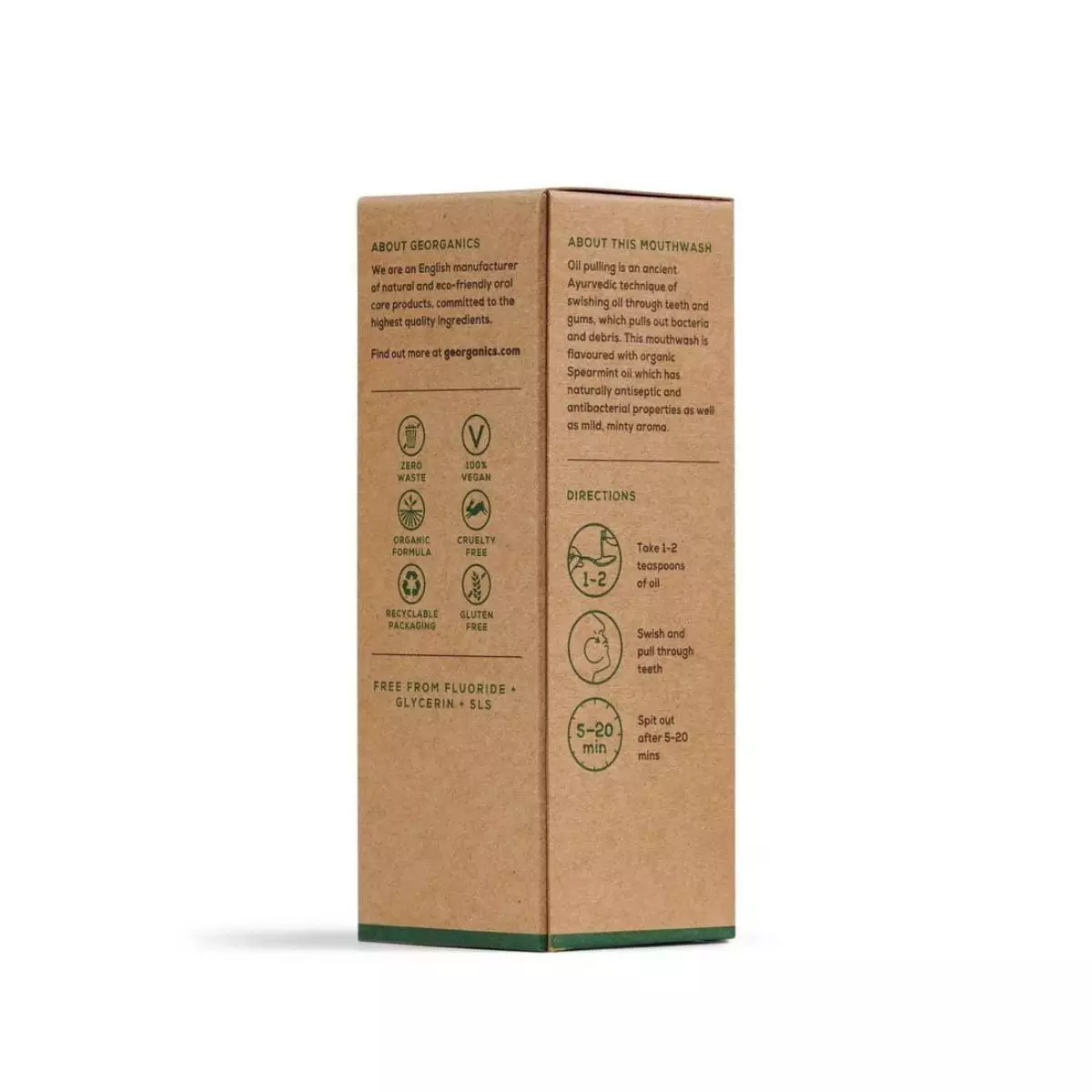 Oil pulling Hierbabuena 100 ml trasera