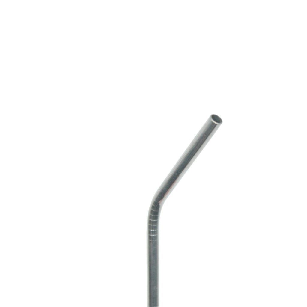 Pajita de Acero Inoxidable Curva