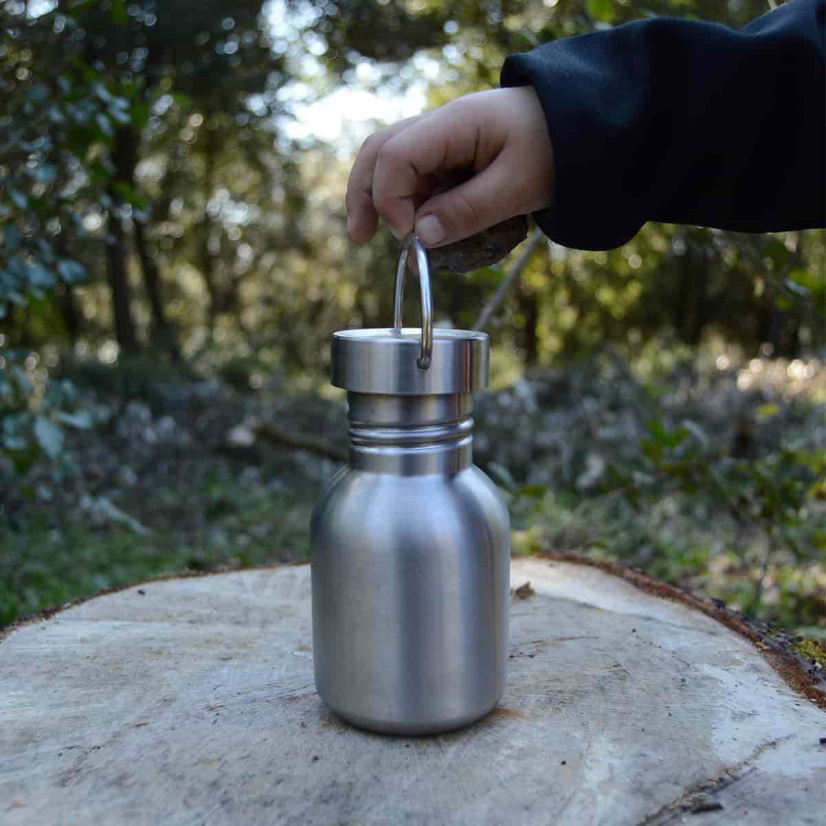 Botellas de Acero Inoxidable y Tapón FLOW para Niños de 350 ml LAKEN