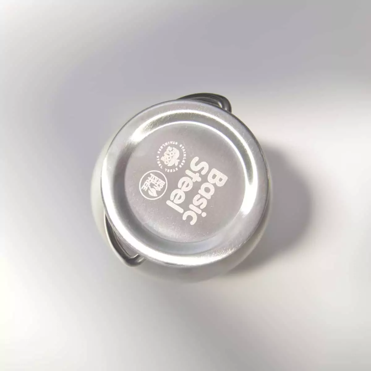 botella y tapón de acero inoxidable