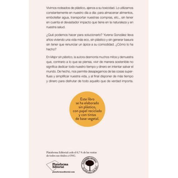 Mejor Sin Plástico, de Yurena González