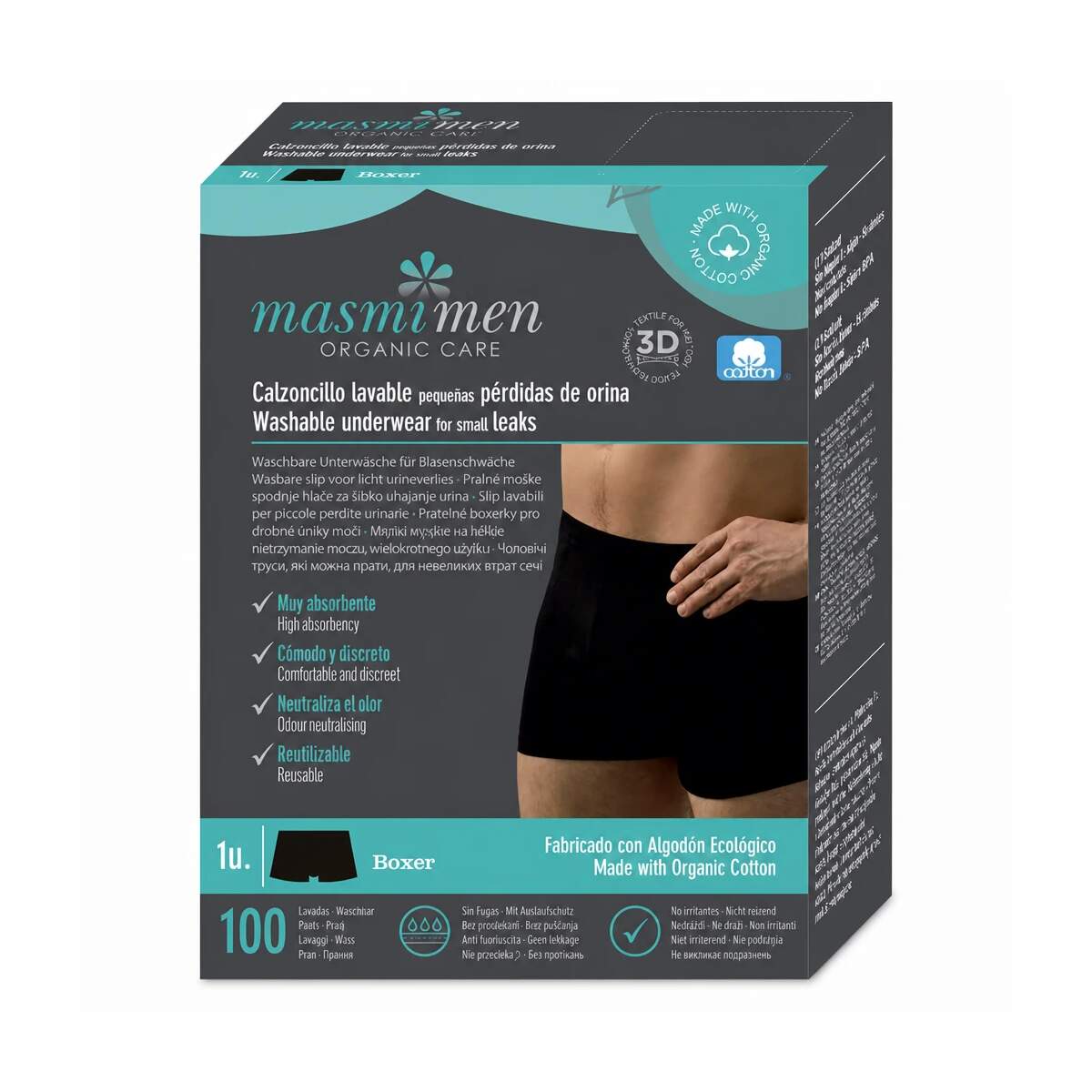 Boxer Incontinencia Ligera Talla L — Masmi