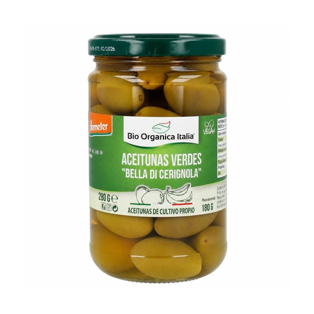 Aceituna Verde Gigante 280 g BIO — Bio Organica Italia