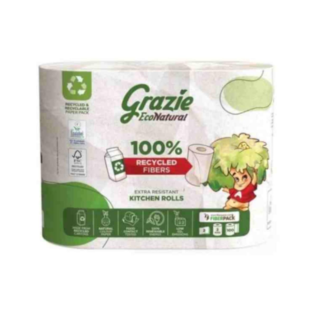 2 Rollos Papel de Cocina Doble Capa