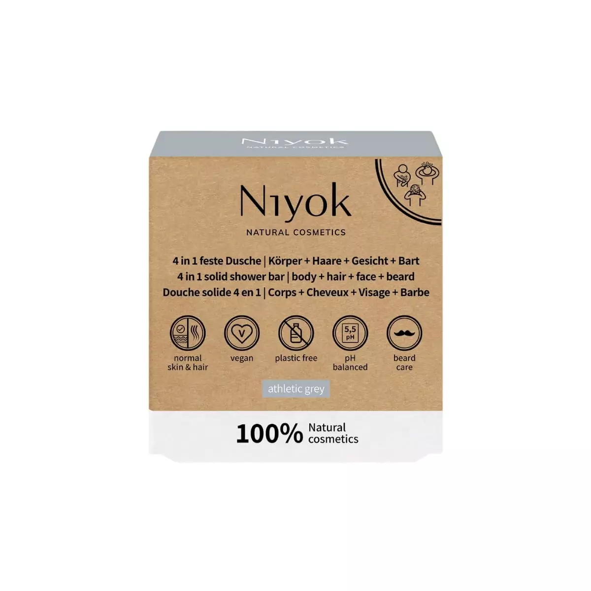 LIMPIADOR CORPORAL 4 en 1 athelic grey 80 gr