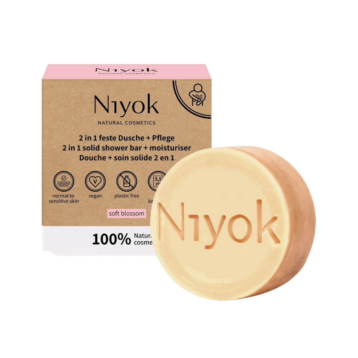 LIMPIADOR CORPORAL CON LOCION soft blossom 80 gr