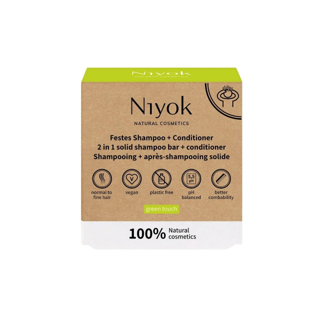 CHAMPU + ACONDICIONADOR SOLIDO green touch 80 gr