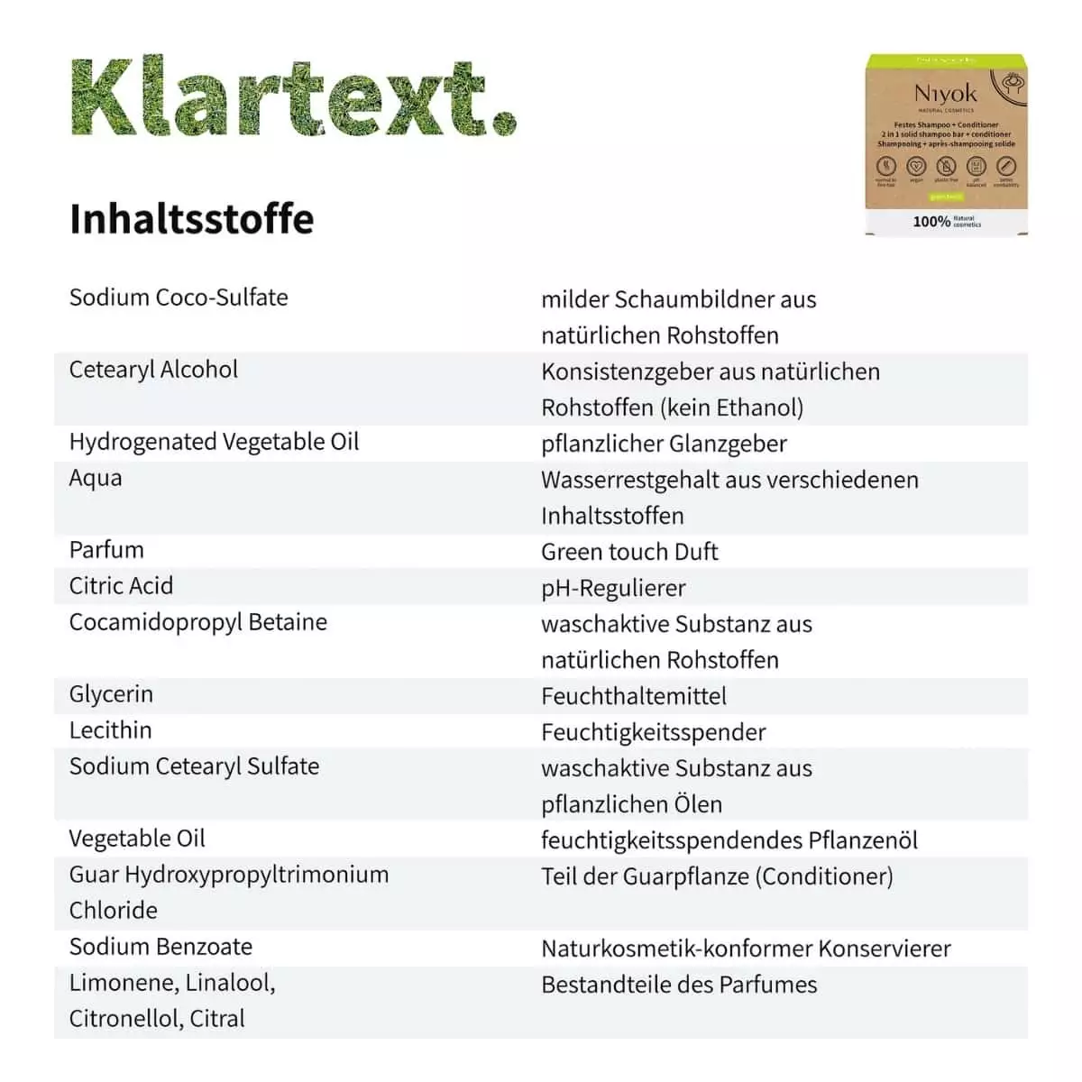 CHAMPU + ACONDICIONADOR SOLIDO green touch 80 gr