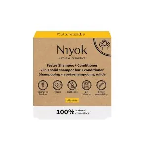 CHAMPU + ACONDICIONADOR SOLIDO vitamina 80 gr