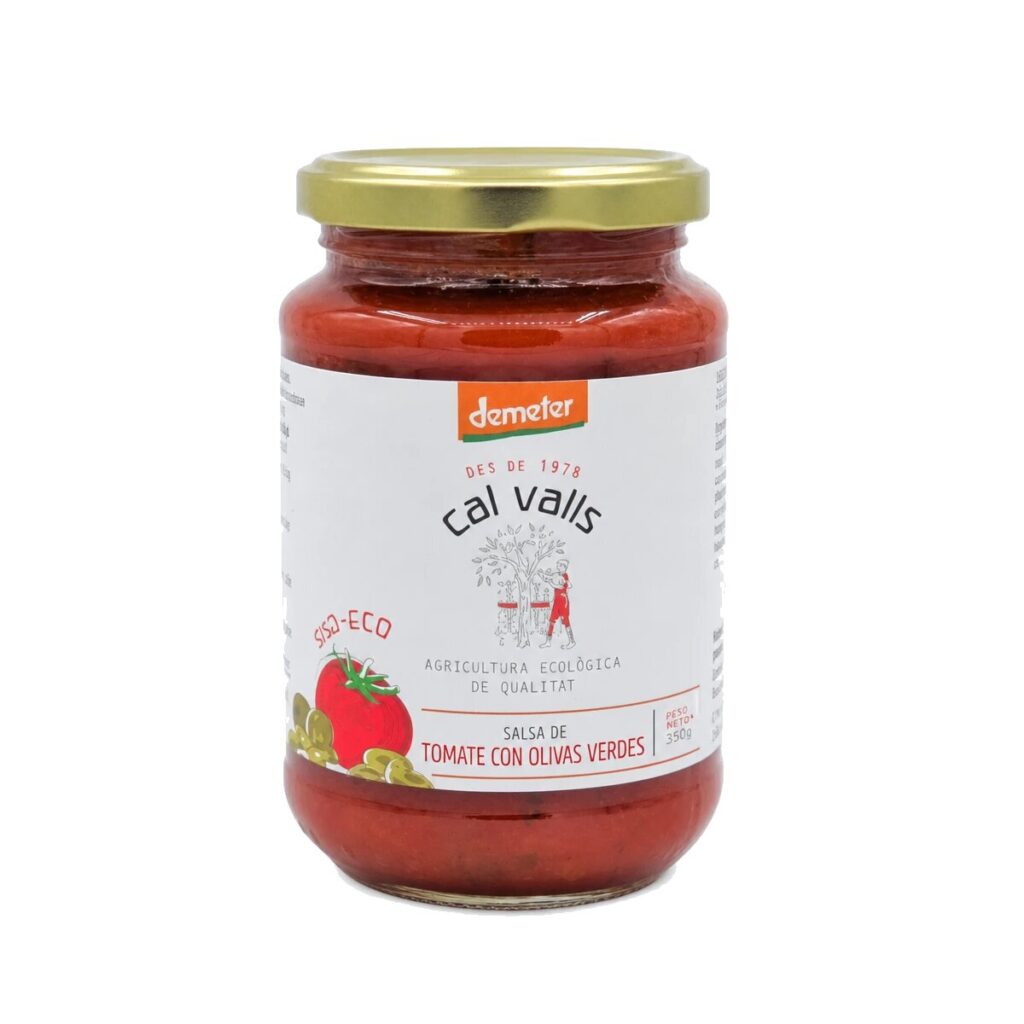 Salsa de Tomate con Olivas Verdes 350 g — Cal Valls