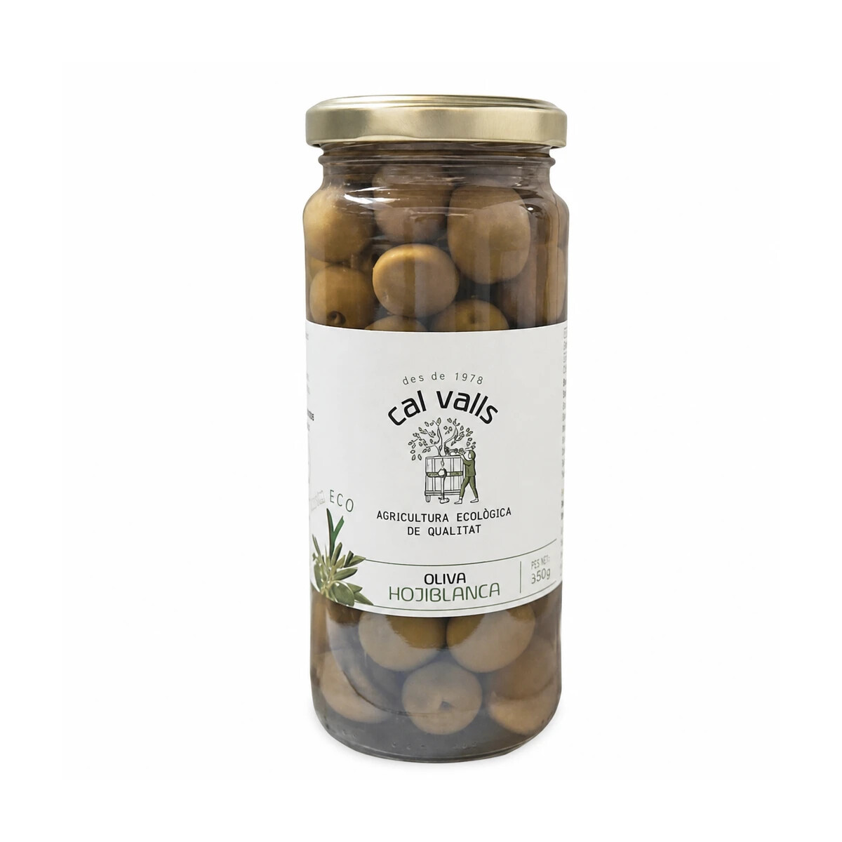 Olivas Hojiblanca 350 gr ECO