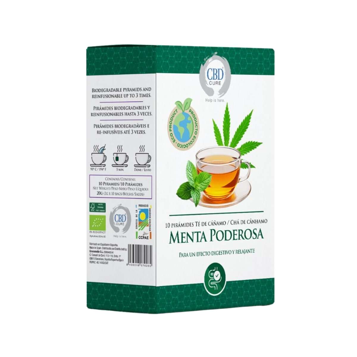 Infusión Cannabis Menta Poderosa 10ud