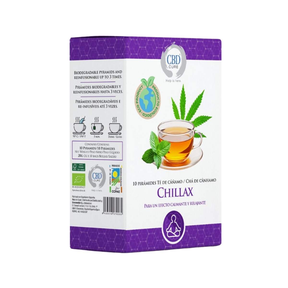 Infusión Cannabis Chillax 10ud ECO