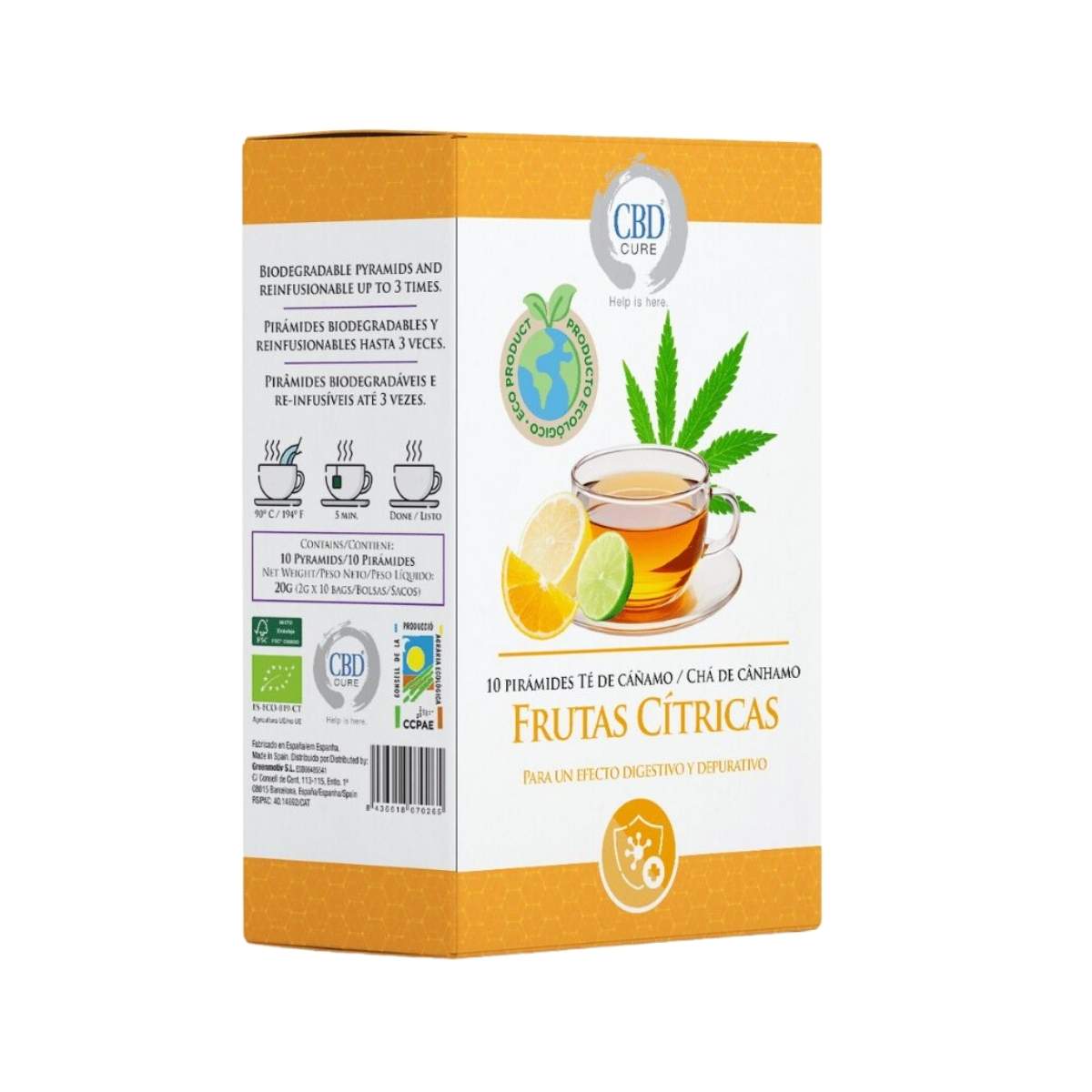 Infusión Cannabis Frutas Cítricas 10ud