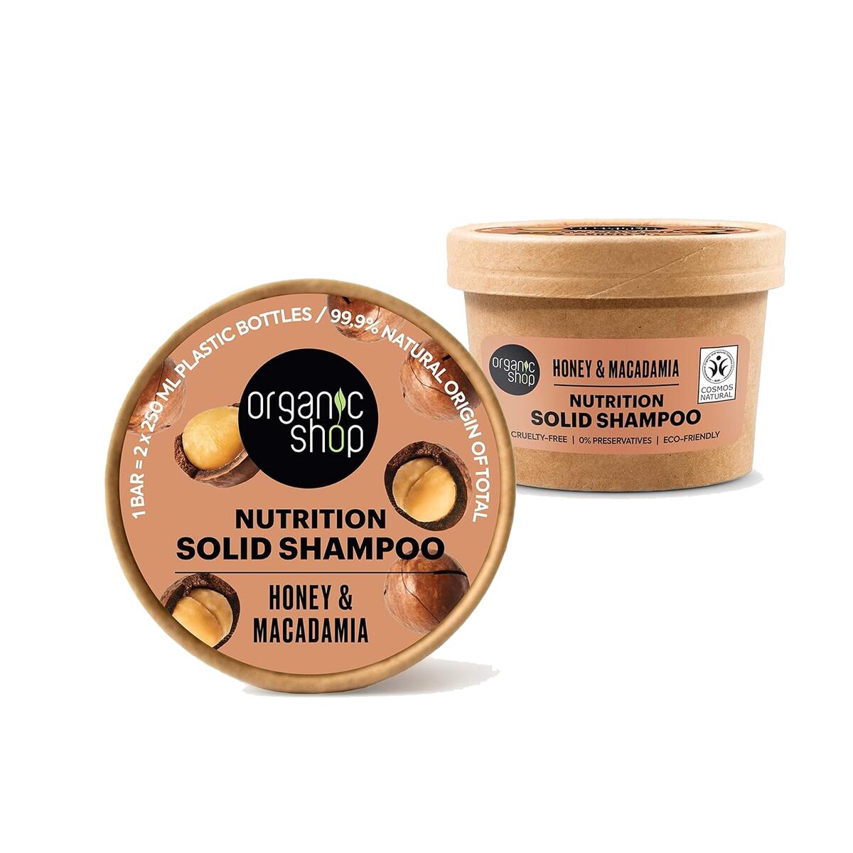 Champú Sólido Nutritivo Miel y Macadamia 60g
