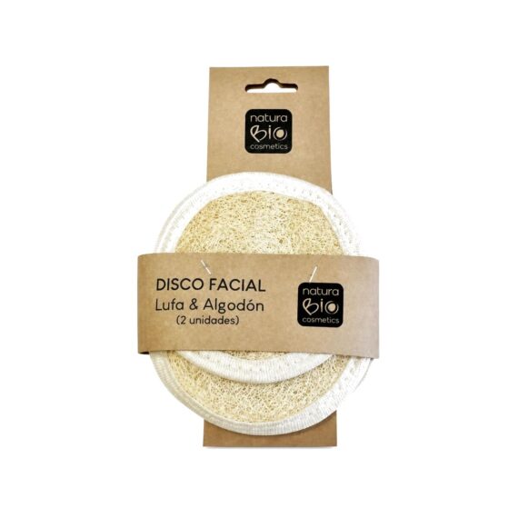 Disco Facial Lufa y Algodón 2 ud