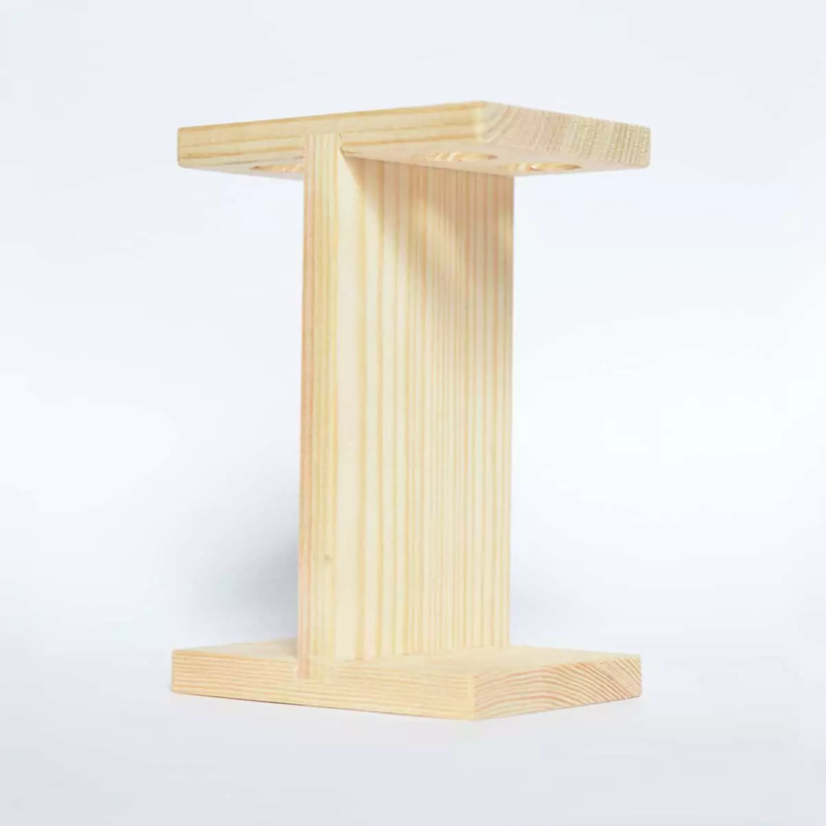 Estructura de madera para cepillos de dientes