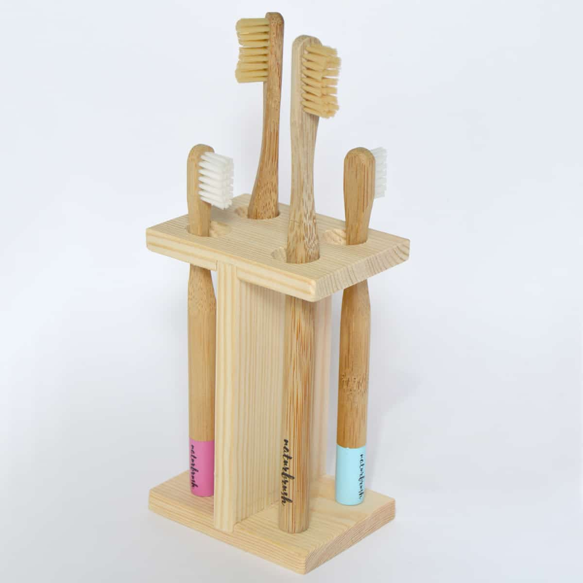 Soporte para cepillo de dientes Pared // Soporte para cepillo de dientes de  madera hecho a