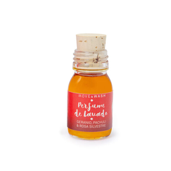 Perfume de Lavado de Geranio, Pachuli y Rosa Silvestre Frasco