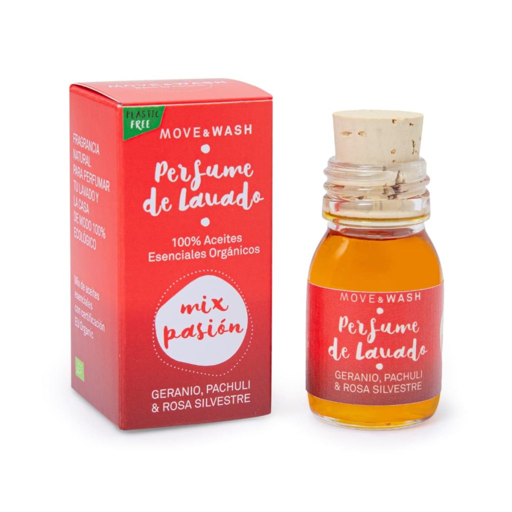 Perfume de Lavado de Geranio, Pachuli y Rosa Silvestre Detalle