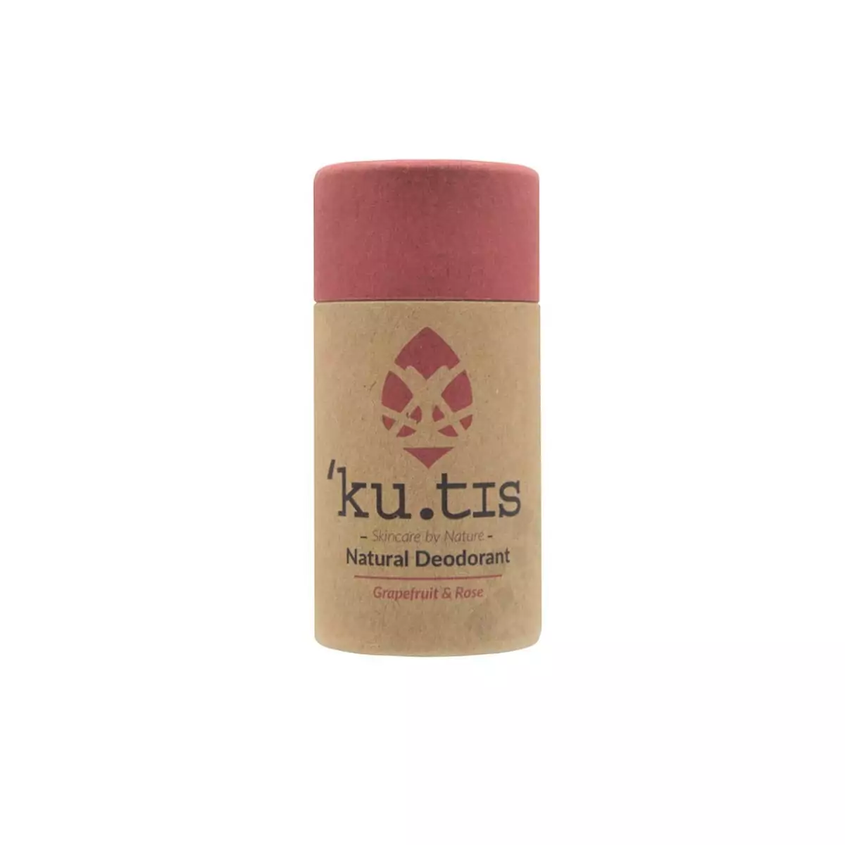 Desodorante en barra natural de uva y rosa sin aluminio