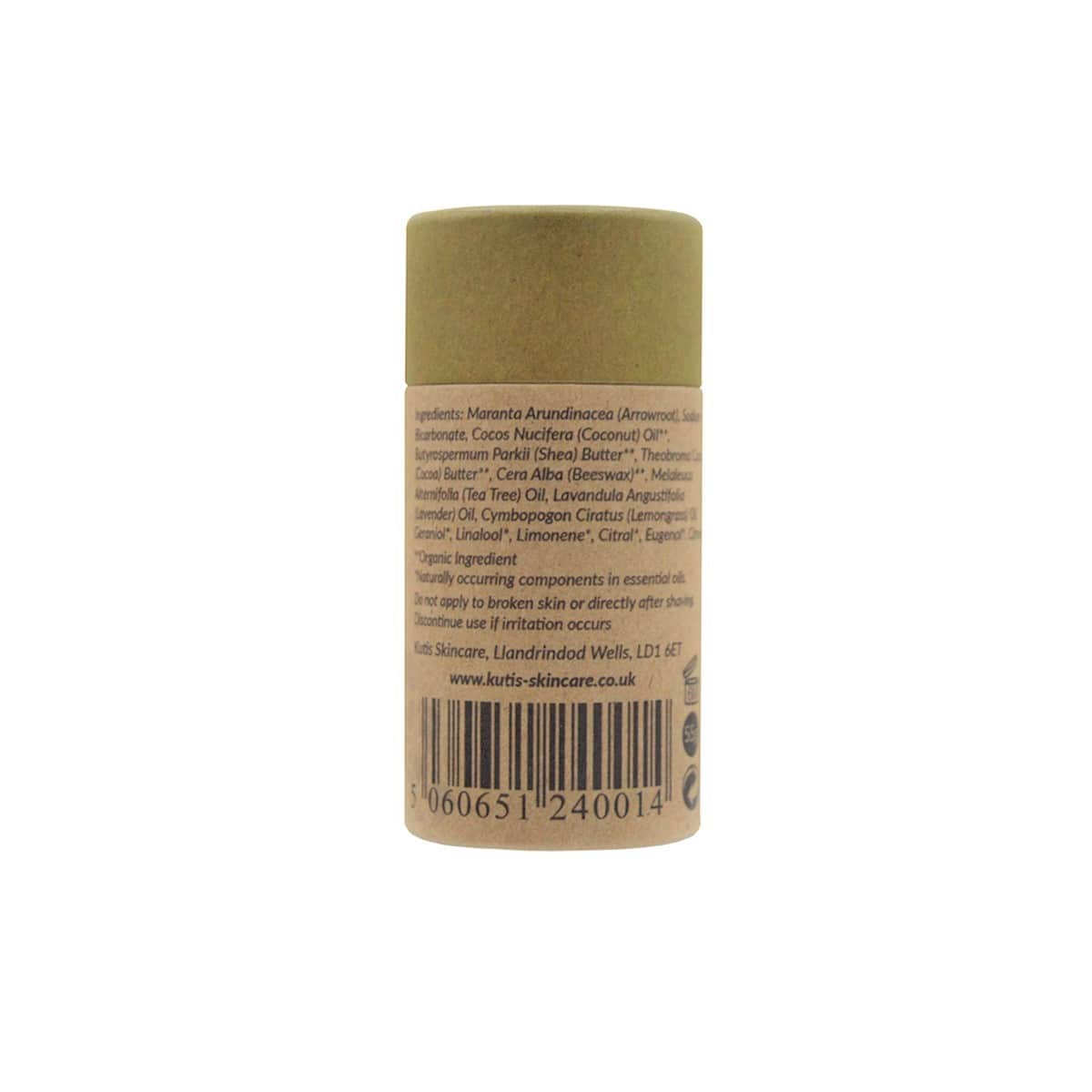 Desodorante natural en barra de lemongrass y árbol de té con bicarbonato