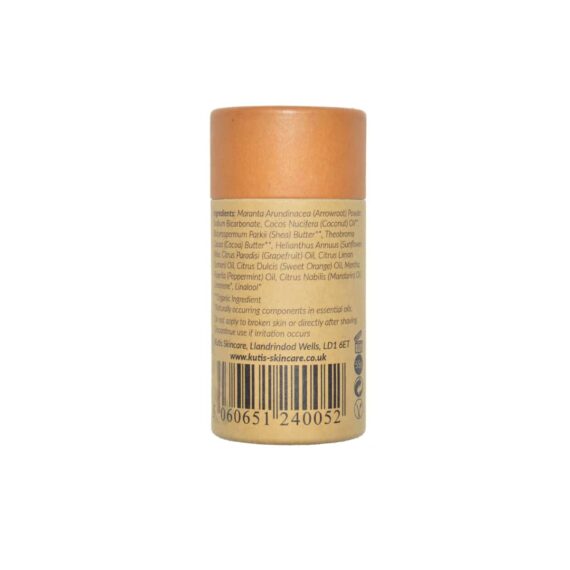 Desodorante natural en barra de uva y mandarina con bicarbonato