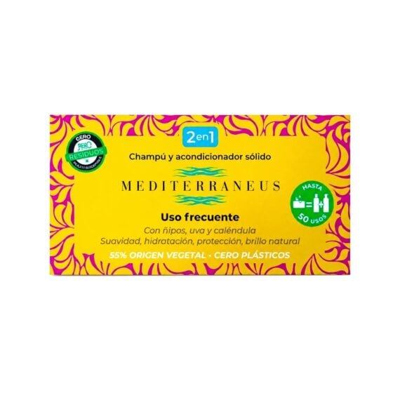Champú y Acondicionador Sólido Uso Frecuente 55g