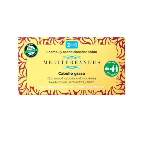 Champú y Acondicionador Sólido Cabello Graso 55g