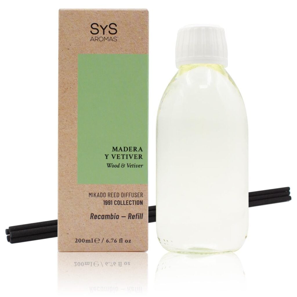 SYS RECAMBIO MIKADO 1991 200ml+PALOS MADERA-VETIVER